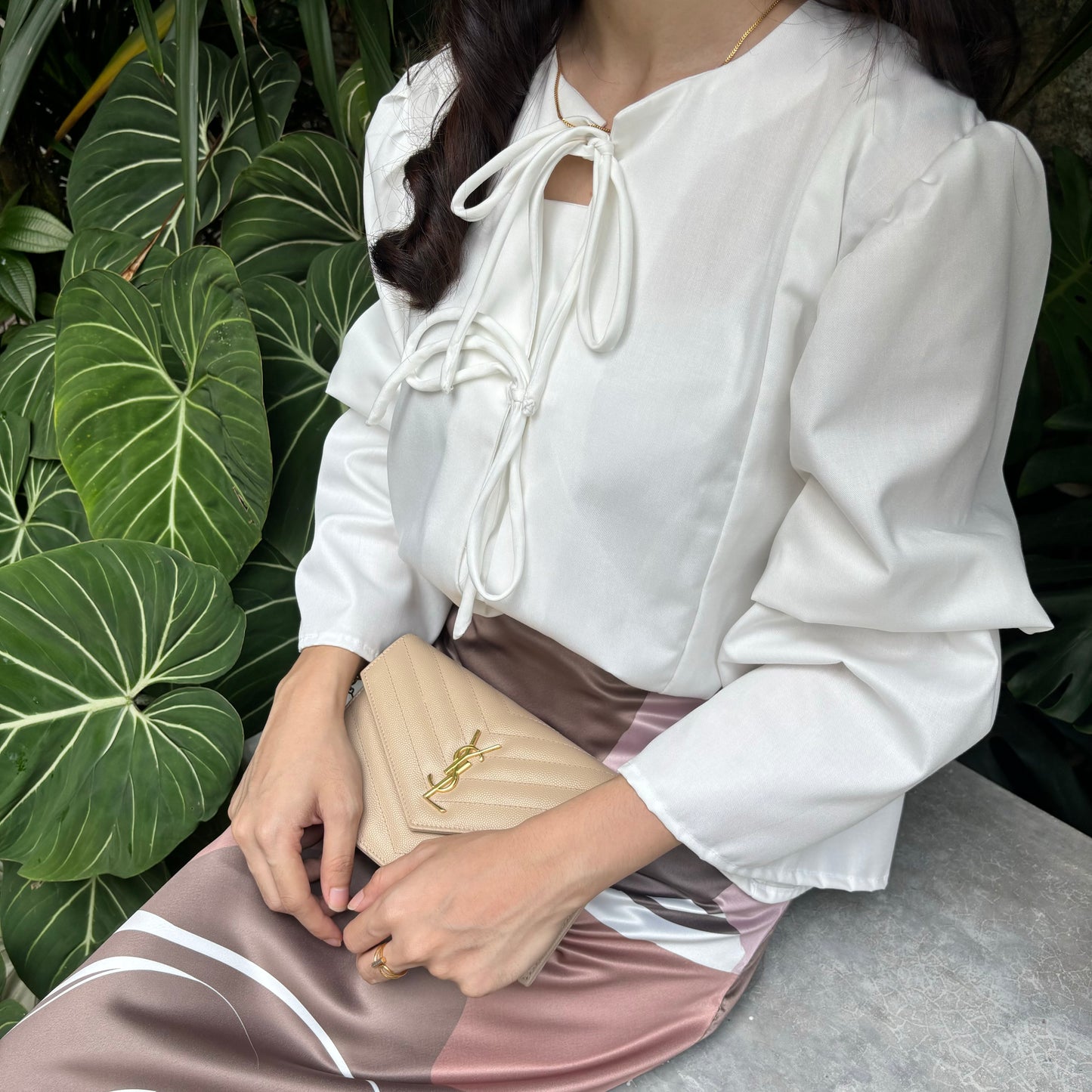 The Bow Blouse in White