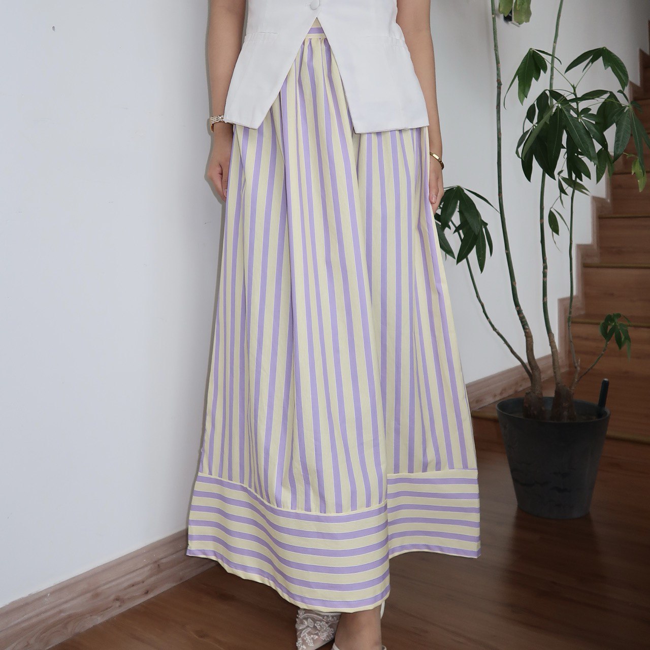 Candywave Skirt in Mango Berry