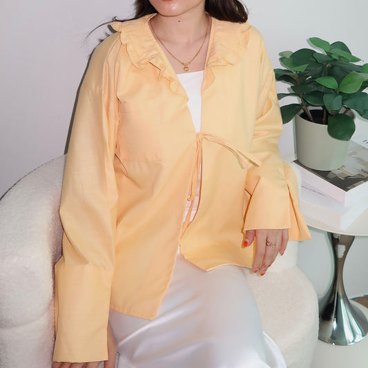 The Ruffle Top in Pineapple