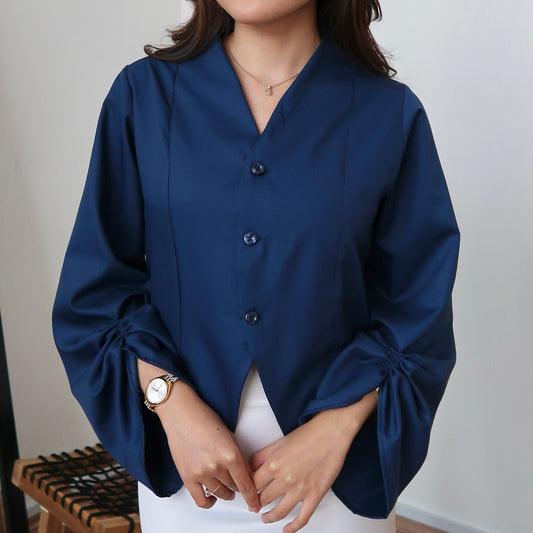 Vee Top in Denim